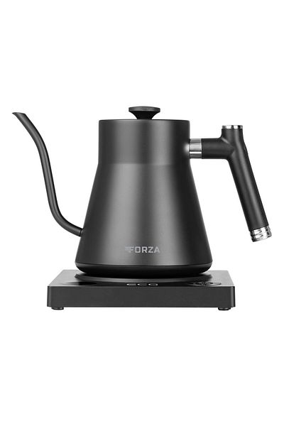 ECG Fierbător electric Forza 8000 Pour Over Nero, 1200 W, 1 litru, oțel inoxidabil, negru mat