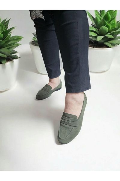 GokceKundura06 Women's Real Suede Leather Home, Office Ballerinas
