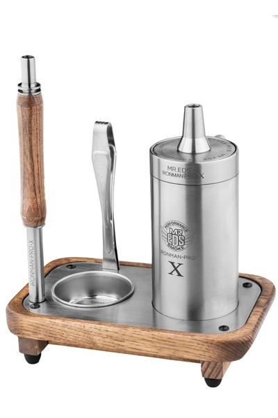 MR EDS E50 Ironman Pro X Çelik Seri Nargile Takımı /Silver