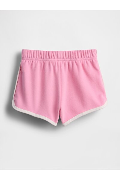 GAP Kız Bebek Açık Pembe Bebek ve Küçük Çocuk Logo Yunus Sweat Şortları