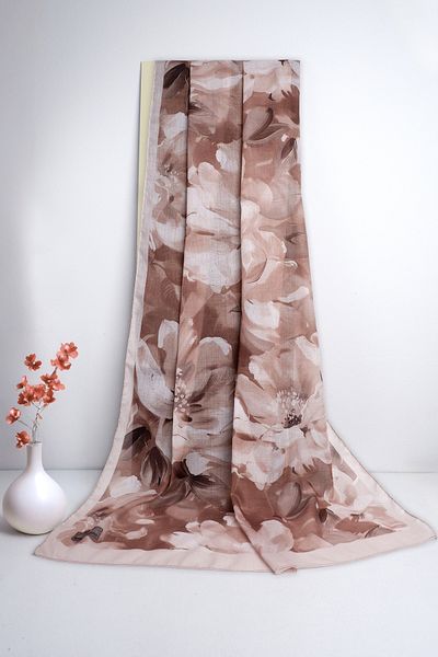 Sekine İpek Lumora Flower Soft Cotton Shal