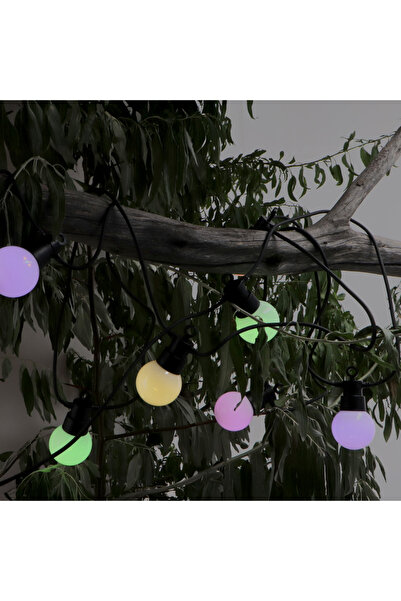 LDM Șir luminos decorativ 6,5 m cu 10 becuri RGBW