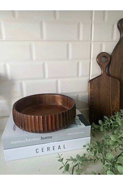 magical dreams 22cm Acacia Curve Bowl, Salad Bowl,Fruit Bowl