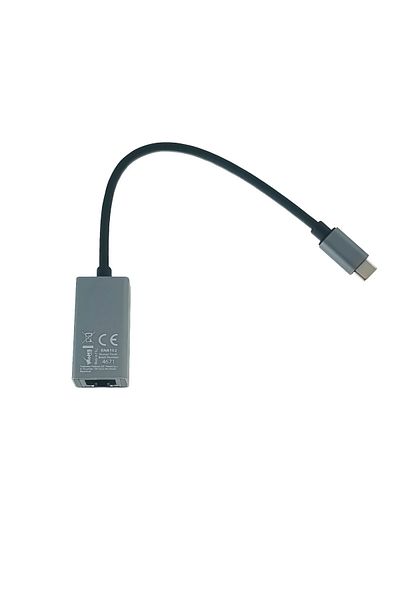 ESPERANZA 95884 Gigabit Ethernet network card, USB-C 3.0 to RJ-45, 18 cm cable, gray