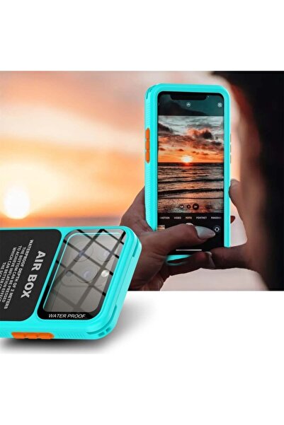 ShellBox Αδιάβροχη θήκη τηλεφώνου γενικής χρήσης έως 6,9 ίντσες, ShellBox AirBox IP68, μπλε