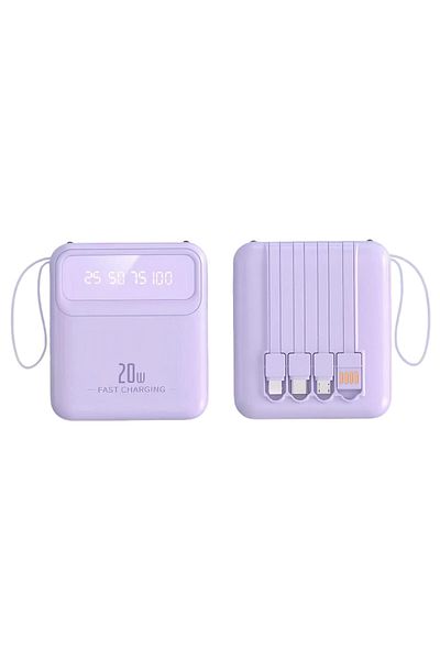 OEM External Battery Power Bank with Ultra Fast Charging, Fast Charge, 20W, 10,000 mAh, 4 cables