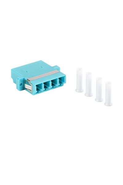 Lanberg Fiber optic network adapter with LC/UPC connectors, Lanberg 43376, MM QUAD OM3, turquoise
