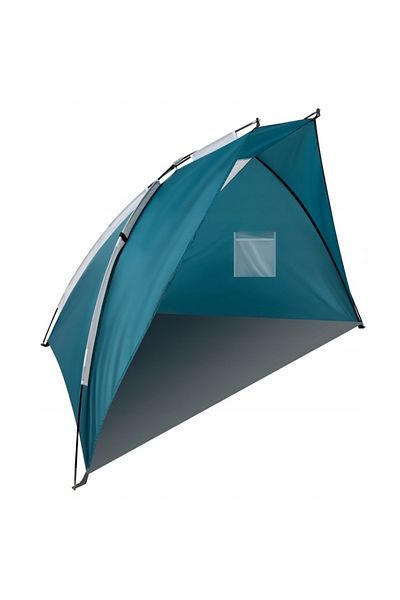 zola Blue beach tent, side windows, storage bag, ground pegs, 220x120x120cm