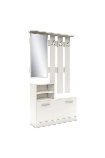 haaus Haaus Lyon coat rack, White, L 85 x W 24 x H 180 cm
