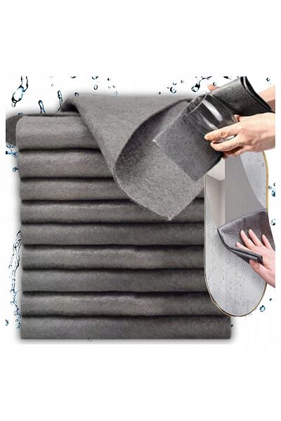 OEM 10 lavete magice, Elsell, carpe, carpe, pentru sticla, ferestre, fara dungi, 30x30cm,