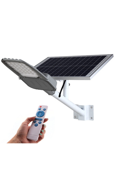 LDM Lampă solară Minlight 60W cu senzor, telecomandă și braț de montare, lumină rece