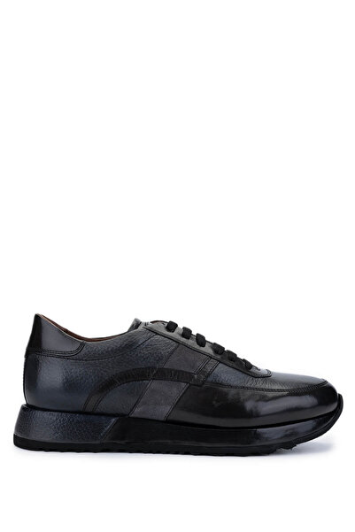Tamer Tanca Men's Genuine Leather Gray Sneakers & Sports Shoes
