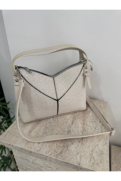 ALTUDA Women's Cross Strap Linen Shoulder Bag Ketty