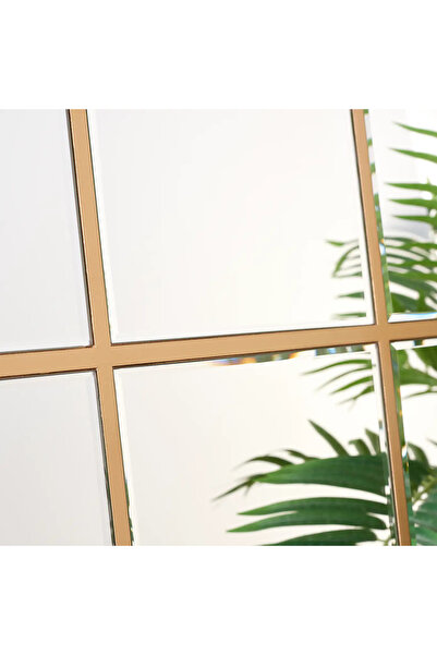 MKS Design 65x145 Bizoteli Dilimli Konsol Aynası / Asimetrik Ayna / Konsol Aynası / Dikdörtgen Ayna