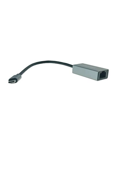 ESPERANZA 95884 Gigabit Ethernet network card, USB-C 3.0 to RJ-45, 18 cm cable, gray