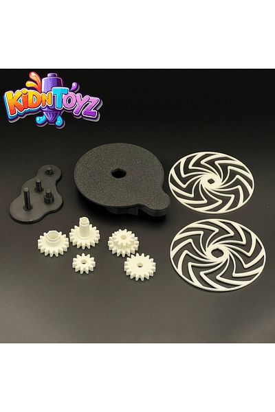 kidntoyz Kinetic Fidget Toy – Rotating Stress Toy with Illusion