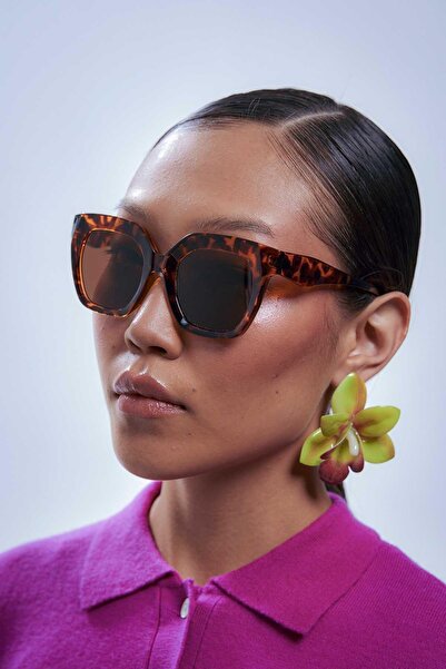 Bilge Karga Wilmer Leopard Brown Sunglasses