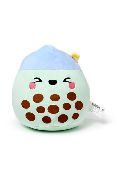 Puckator Jucarie din plus „Matcha Bubble tea”, Foodiemals, Colectia Squidglys de plusuri moi, pufoase