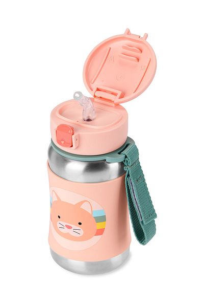 Skip Hop Zoo Stainless Steel Water Bowl Cat