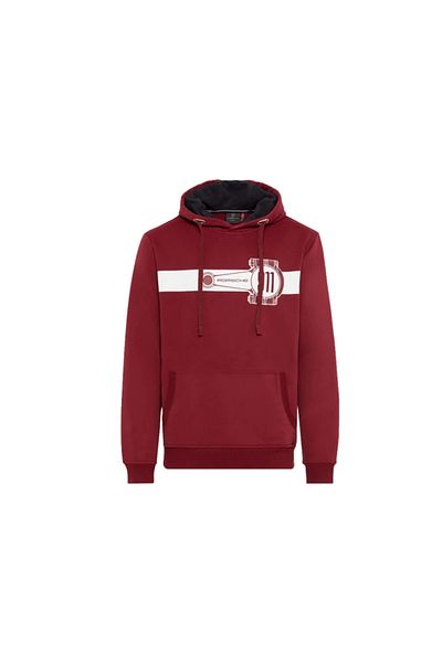 Porsche Men's Burgundy Hoodie - Size L