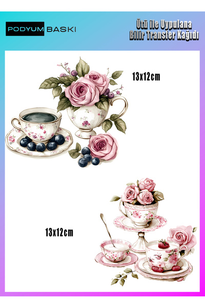 podyum baskı ütü Ile Yapışan Tekstil Dtf Baskı Tişört-dekorasyon fincan ve gü...