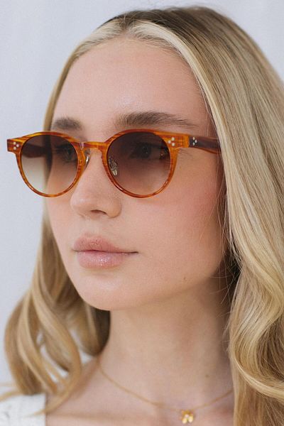 Bilge Karga Lucio Orange Brown Gradient Sunglasses