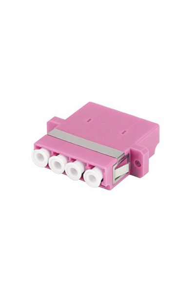 Lanberg Fiber optic network adapter with LC/UPC connectors, Lanberg 43378, MM QUAD OM4, purple