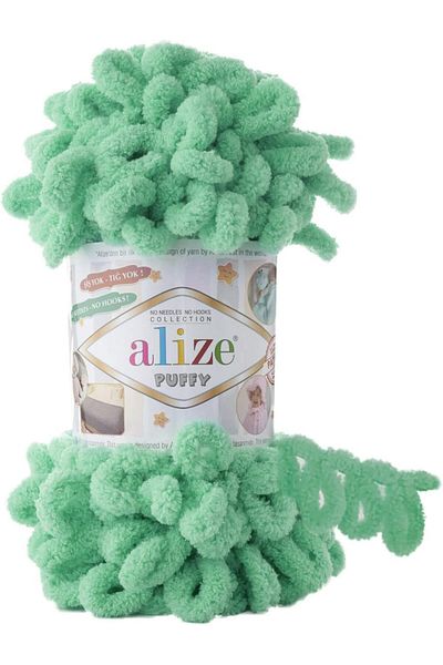 Alize Puffy Hand Knitting Yarn 1PC (Color Teal no. 741)