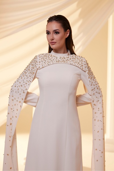 GAMZE ÖZKUL SUDE ABİYE KREM