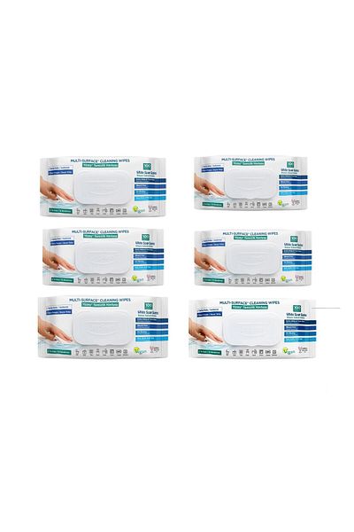 Deep Fresh Set of 6 multi-surface wipes with baking soda and vinegar, 100 pcs.