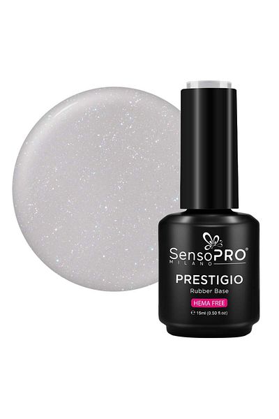 SensoPRO Milano Baza de cauciuc PRESTIGIO SensoPRO Milano - Glass Shimmer 15ml