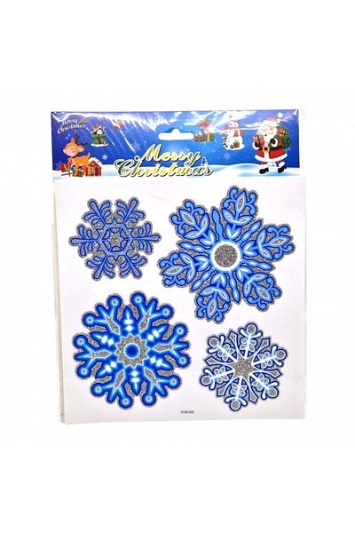 OEM Decoratiune Craciun, sticker fulg de nea, model 2403