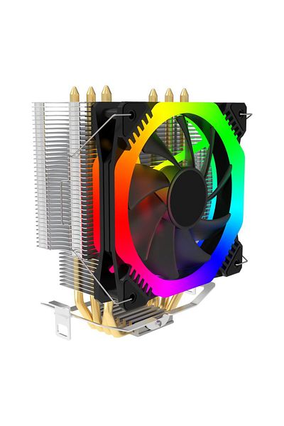 Gembird CPU cooler, Gembird Huracan X120, RGB, 120 mm, 56 CFM, 1800 RPM, 28 dB, 3-pin connector
