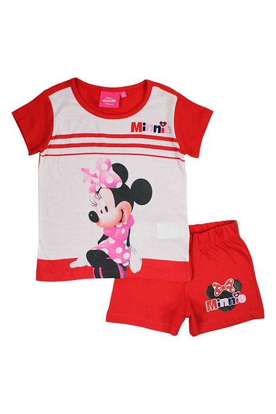 Minnie Mouse Children's pajamas with short sleeves, 100% cotton, multicolor, Happy Days, Minnie Mouse, Disney
