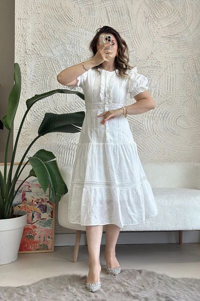 Poliyance Belis White Dress