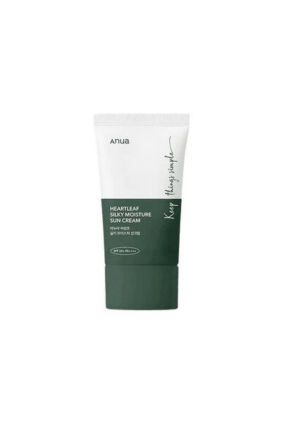 ANUA Heartleaf Silky Moisture Sunscreen - Yatıştırıcı & İpeksi Güneş Kremi 50ml