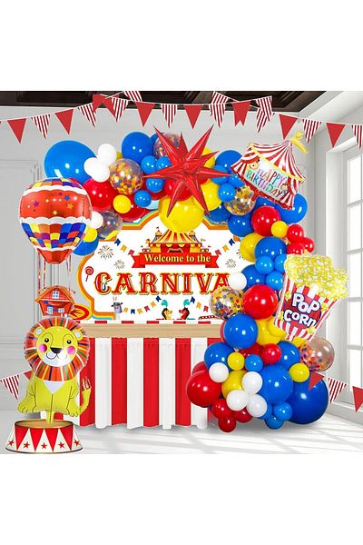 Baloane Vesele Multicolored Balloons Arcade Carnival 120 Pieces ARC142