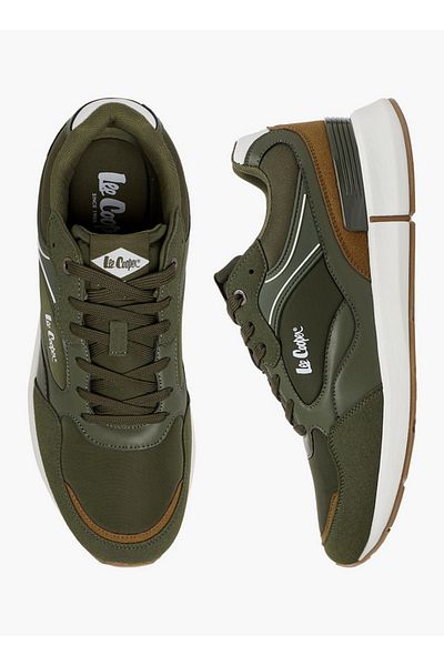 Lee Cooper Men's Logo Print Lace-Up Sneakers