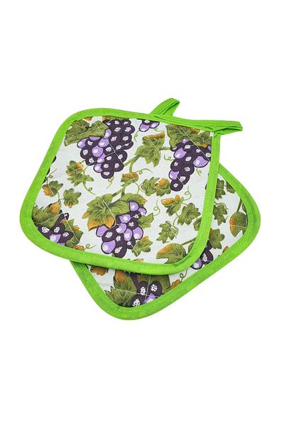 OEM Set de 2 suporturi textile, Struguri, 165 x 165 mm, pentru ustensile de bucătărie