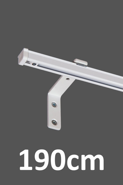 İzen Beyaz 190cm Tekli Metal Rustik (90mm) Metal L Duvar Montaj Ayaklı (19mm)...