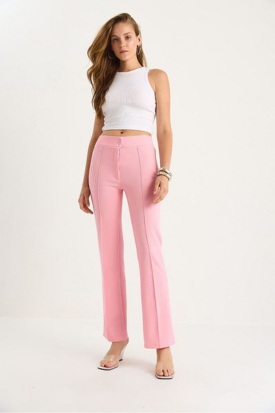 Bianco Lucci Women's Çima Detailed Spanish Leg Trousers 60283472