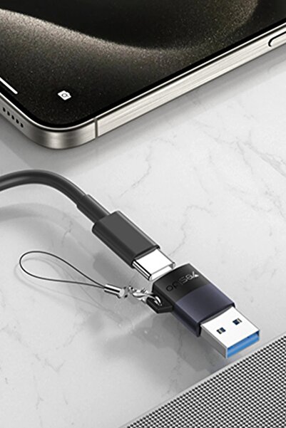 WANNA PROTECT USB to Type-C 480 Mbps Data ve 18W Hızlı Şarj Destekli OTG Dönüştürücü GS34