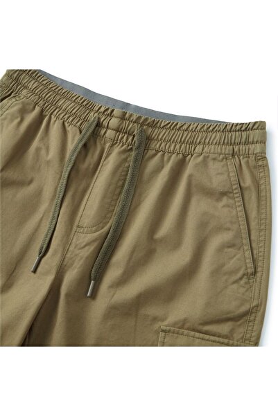 Giordano Men's Cotton Twill Cargo Shorts: Relaxed Fit, Elastic Waist Comfort