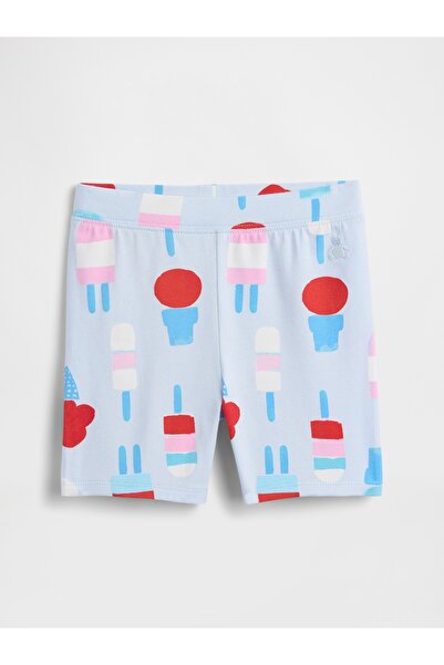 GAP Kız Bebek Mavi Biker Şort