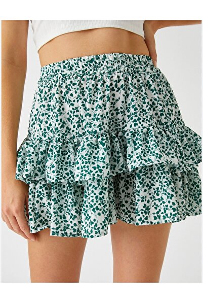 Ninti Boutique Çiçek desenli şortlu etek