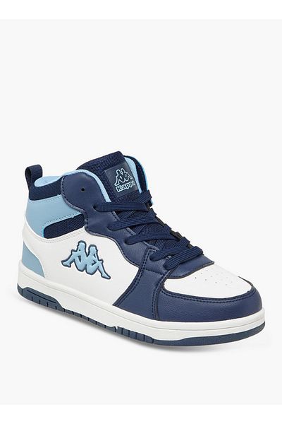 Kappa Boys' Panelled High Top Lace-Up Sneakers with Pull Tabs