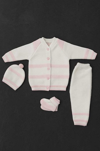 Cevval Baby Set with Booties, Hat, Cardigan and Pants