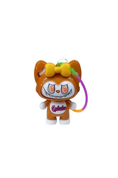 eseoffice Labubu Cute Toy Figure and Keychain – Brown Colored Mini Character
