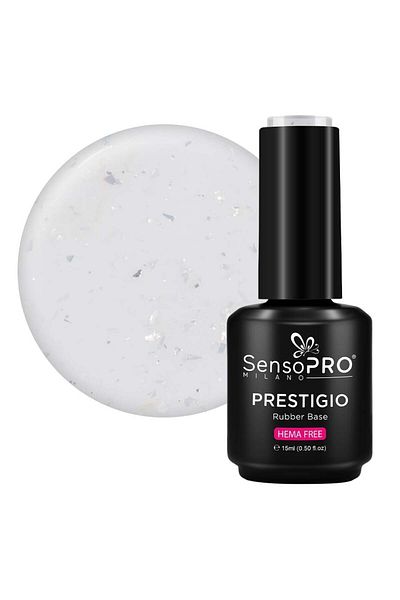 SensoPRO Milano Rubber Base PRESTIGIO SensoPRO Milano - Ice Flirtation 15ml
