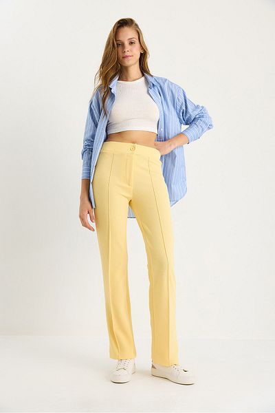 Bianco Lucci Women's Çima Detailed Spanish Leg Trousers 60283472
